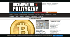 Desktop Screenshot of obserwatorpolityczny.pl